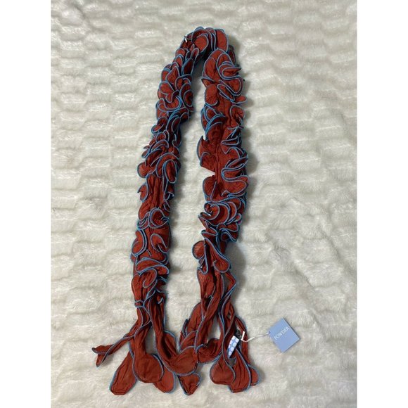 NWT Powder SCARF Trinity Teal Viscose New - Picture 2 of 4